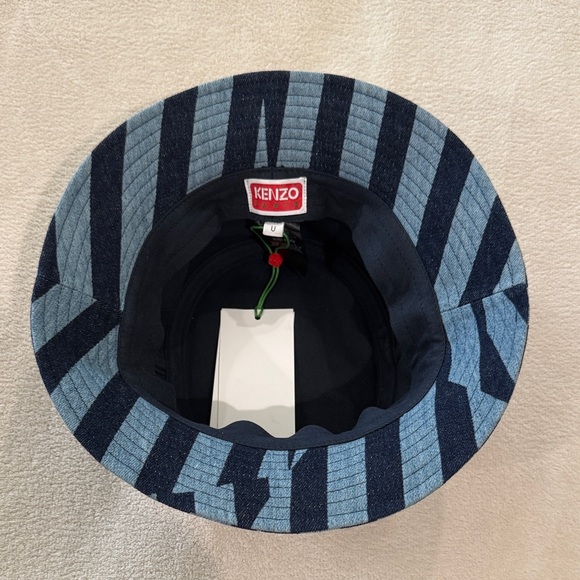 Kenzo Rinse Blue Denim Bucket Hat - Picture 3 of 7